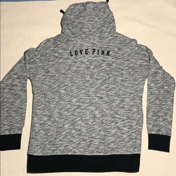 NEW PINK Victoria's Secret Cowl Neck Sweatshirt - Picture 2 of 8